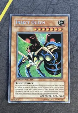 Yugioh! Insect Queen CT1-EN005 Limited Edition Secret Rare NM Yu-Gi-Oh! - Image 1