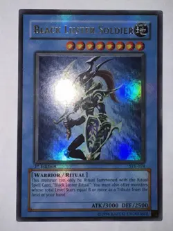 Yu-Gi-Oh! 1st Edition Ultra Rare Black Luster Soldier SYE-024 LP/MP - Image 1