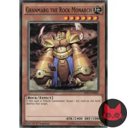 Yugioh Granmarg the Rock Monarch SR01-EN006 Common 1st Edition NM - Image 1