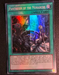 Pantheism of the Monarchs sr01-en023 1st Ed Super Rare Yu-Gi-Oh! - Image 1