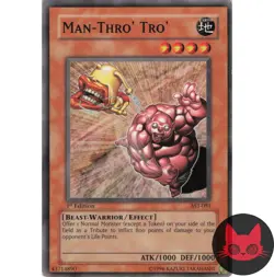 Yugioh Man-Thro' Tro' AST-081 Common 1st Edition LP - Image 1