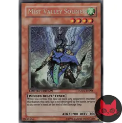 Yugioh Mist Valley Soldier HA01-EN006 Secret Rare Limited Edition LP - Image 1