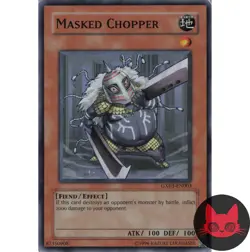 Yugioh Masked Chopper GX03-EN003 Super Rare LP - Image 1