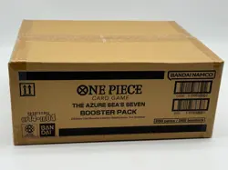 One Piece OP14-EB04 The Azure Sea's Seven English 12 Booster Box Case Sealed #2 - Image 1