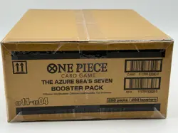 One Piece OP14-EB04 The Azure Sea's Seven English 12 Booster Box Case Sealed #2 - Image 3