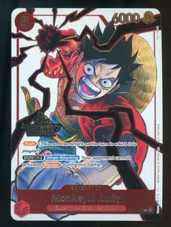 One Piece Monkey D Luffy 3rd Anniversary Winner ST01-012 - Image 1