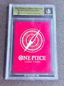 2022 One Piece MONKEY.D.LUFFY BGS 9.5 SUPER PRE-RELEASE ST01-001 STRAW HAT - Image 2