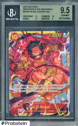 2024 One Piece Emperors in The New World #OP09118 Gol D. Roger SEC BGS 9.5 - Image 1