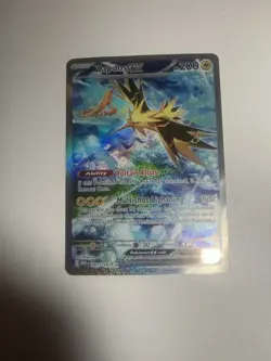 Pokemon TCG Zapdos EX Scarlet Violet 151 Special Illustration Rare Card 202/165 - Image 5