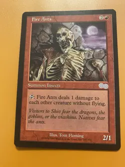 Magic The Gathering lot, x4 Red Cards: Fire Ants, Gorilla Shaman, Stone Rain - Image 2