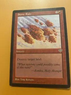 Magic The Gathering lot, x4 Red Cards: Fire Ants, Gorilla Shaman, Stone Rain - Image 4