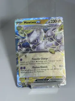 Pokemon TCG Mewtwo EX 58/182 Holofoil 2023 Paradox Rift Card NM Condition - Image 1