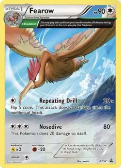 Pokemon Fearow XY57 XY Promo Δ Evolution Holo Rare English Stage 1 Card - Image 1