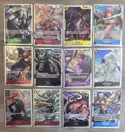 One Piece TCG Super Rare Lot of 12 Super Rare Cards One Piece Lot English - Image 1