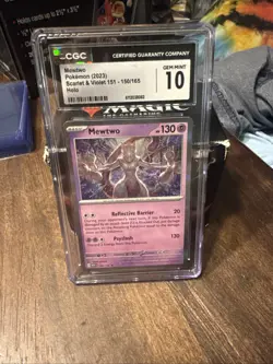 Pokemon Mewtwo Art Rare Holo Card #150/165 CGC Gem Mint 10 Japanese 151 - Image 1