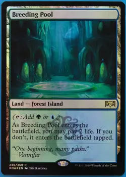 Breeding Pool FOIL Ravnica Allegiance NM Land Rare CARD (510642) ABUGames - Image 1