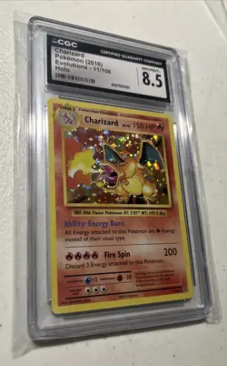 Charizard 2016 XY Evolutions 11/108 Holo RARE Pokemon Card Graded CGC 8.5 - Image 1