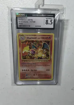 Charizard 2016 XY Evolutions 11/108 Holo RARE Pokemon Card Graded CGC 8.5 - Image 2