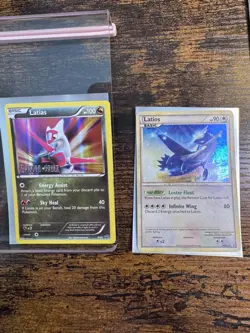 Pokemon TCG Latias Stamped 9/20 & Latios HGSS11 Black Star Promo: Holo Card Lot - Image 1