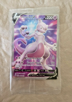 NEW/SEALED Mewtwo V Holo Pokemon Black Star Promo Card (SWSH229) - Image 2
