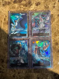 One Piece TCG English Lot - 4 Alt art Cards NM - Image 1