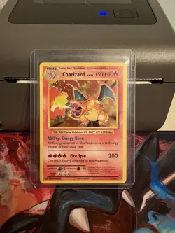 Pokemon Evolutions Holo Rare Charizard TCG XY 2016 Card 11/108 LP/MP Condition - Image 1
