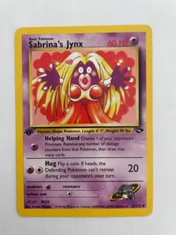 SABRINA’S JYNX Pokemon Card - 1st Edition - Gym Challenge - 57/132 - NM - Image 1