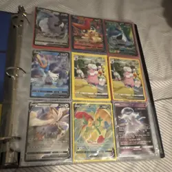Pokemon TCG Binder Lot GX V VMAX Cards Lapras Umbreon Alakazam Pikachu Octillery - Image 2