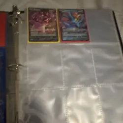 Pokemon TCG Binder Lot GX V VMAX Cards Lapras Umbreon Alakazam Pikachu Octillery - Image 3