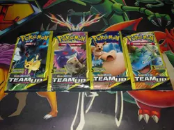Pokemon Sun&Moon Team Up Dollar Pack Art Set 3 Card Packs 2019 - Image 1