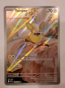 Yamper 099/094 Phantasmal Flames Illustration Rare Pokemon Card Full Art TCG NM - Image 1