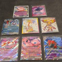 Pokemon TCG Holo Full Art EX Card Lot Mew Latias Zoroark Clefairy Exeggutor - Image 1
