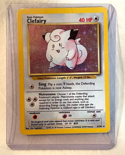 Pokemon Card Clefairy 40HP Base Set 5/102 Trading Cards - Image 1