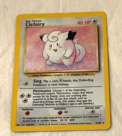 Pokemon Card Clefairy 40HP Base Set 5/102 Trading Cards - Image 3