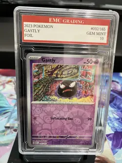 GHASTLY #092/165 FOIL Pokemon 2025 Card GRADED 10 MINT TCG CCG - Image 1