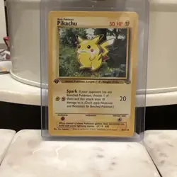 Pokemon Pikachu Base Set 60/64 1999 Wizards first edition English TCG Card - Image 1