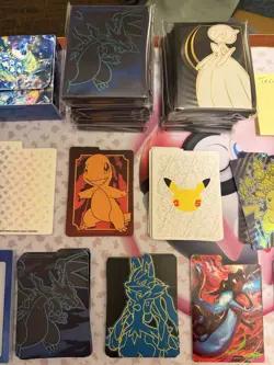 MASSIVE Assortment Of Pokemon ETB UPC Sleeves, Mat, Dice, Coins, Jumbo Cards,ETC - Image 4