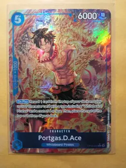 Namco Portgas.D.Ace OP08-052 Two Legends Foil Rare Parallel One Piece CCG Card - Image 1