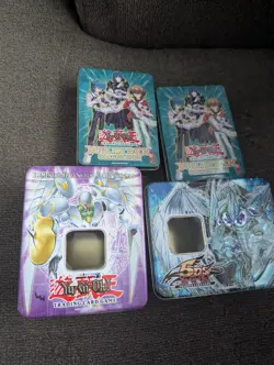 4 Empty Yu-Gi-oh! Trading Card Game Tins - Image 1