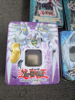 4 Empty Yu-Gi-oh! Trading Card Game Tins - Image 2