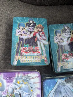 4 Empty Yu-Gi-oh! Trading Card Game Tins - Image 3