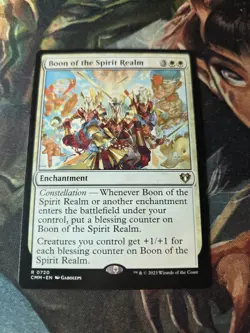 Boon of the Spirit Realm MTG Commander Masters Rare NM x1 - Magic Card - Image 2