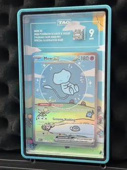 Pokemon Mew EX 'Bubble Mew' Sir 232/091 Paldean Fates English TAG 9 TCG Card - Image 1