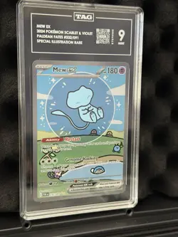 Pokemon Mew EX 'Bubble Mew' Sir 232/091 Paldean Fates English TAG 9 TCG Card - Image 3