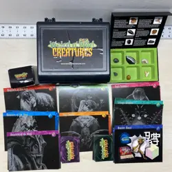 Weird N Wild Creatures Lot: Case, Big 1-8 group /Small Cards & Fossil Collection - Image 1