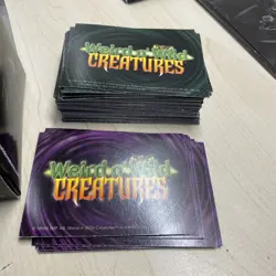 Weird N Wild Creatures Lot: Case, Big 1-8 group /Small Cards & Fossil Collection - Image 3