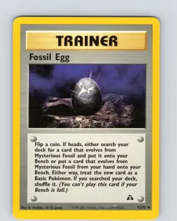 Pokemon TCG Fossil Egg Neo Discovery 72/75 Unlimited Uncommon Card WOTC LP-NM - Image 1