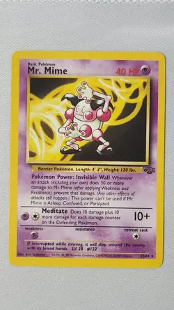Mr. Mime 22/64 Pokemon Card TCG Jungle Unlimited Non Holo LP - Image 1