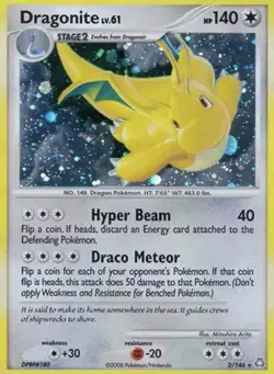 Pokemon Dragonite 2/146 Legends Awakened Holo Rare English Stage 2 Card - Image 1