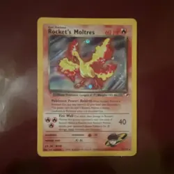 Pokemon Rocket's Moltres Gym Heroes 012/132 Holo Rare Unlimited Card - Image 1